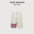 Thom Browne Double-Layer Woven 4-Bar UV-Protection Shorts — 25SS