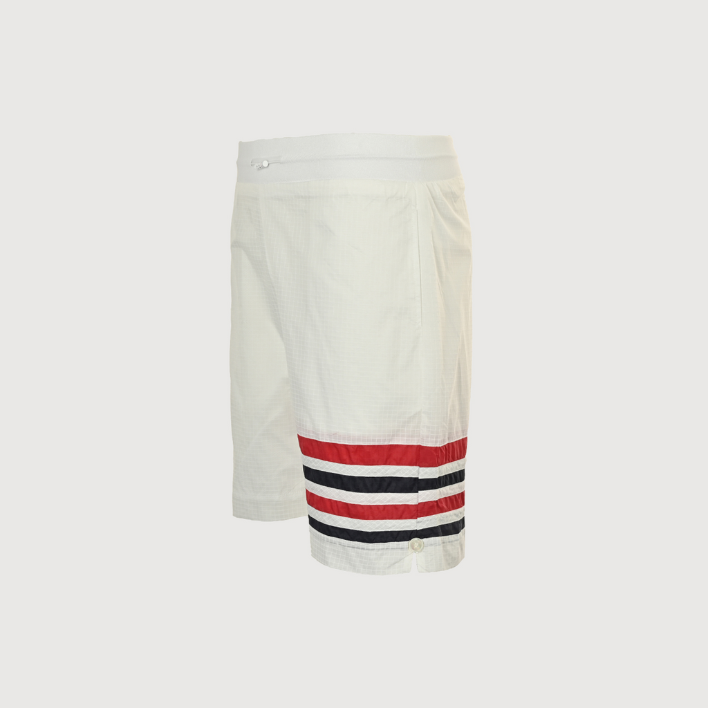Thom Browne Double-Layer Woven 4-Bar UV-Protection Shorts — 25SS