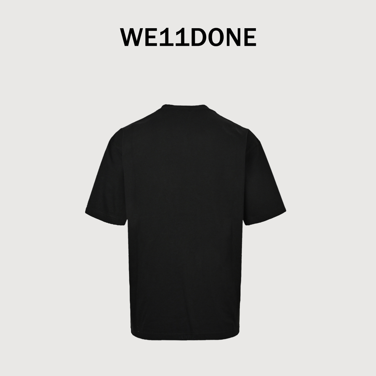 WE11DONE Flame Phantom Logo Print Short Sleeve T-Shirt — 25SS