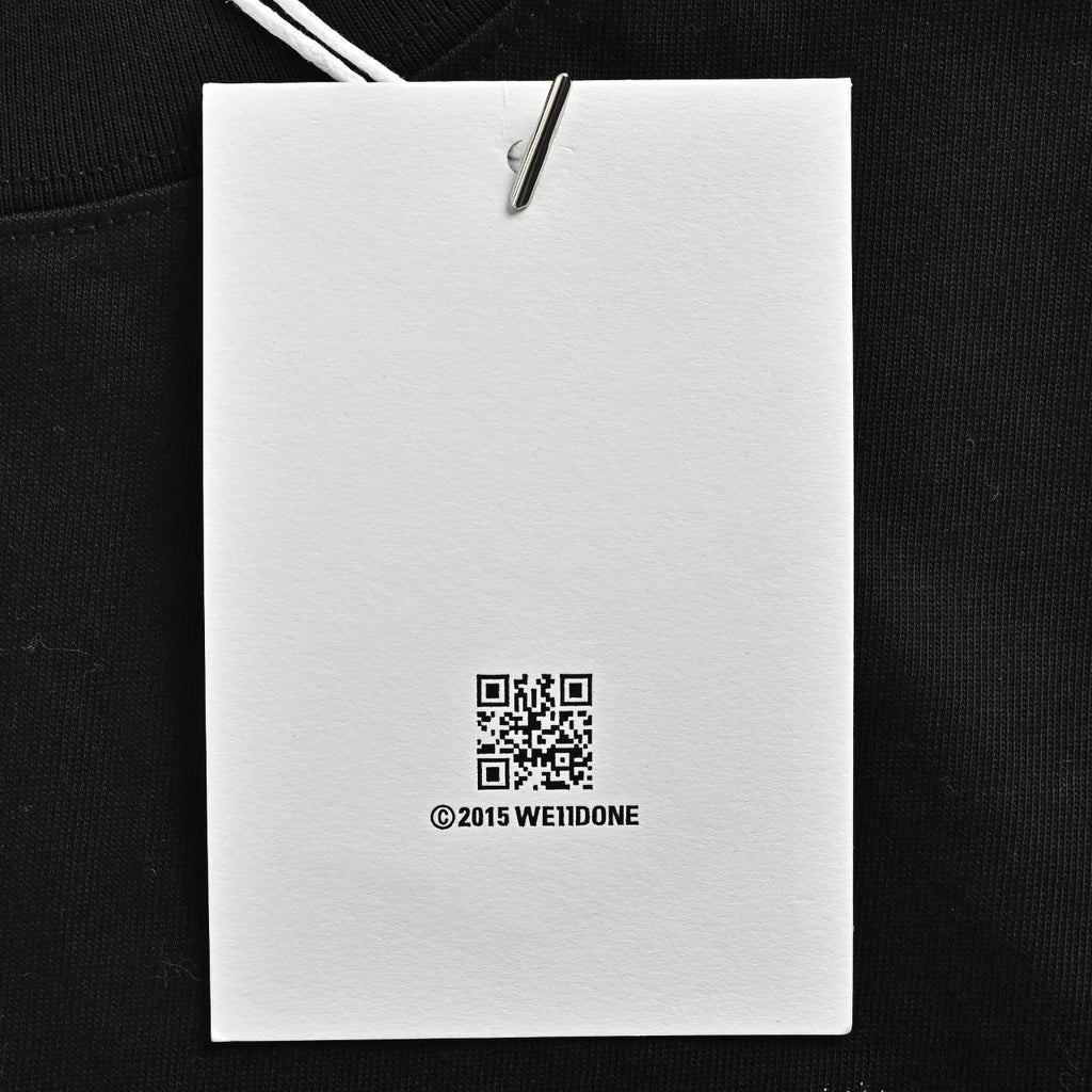 WE11DONE Flame Phantom Logo Print Short Sleeve T-Shirt — 25SS