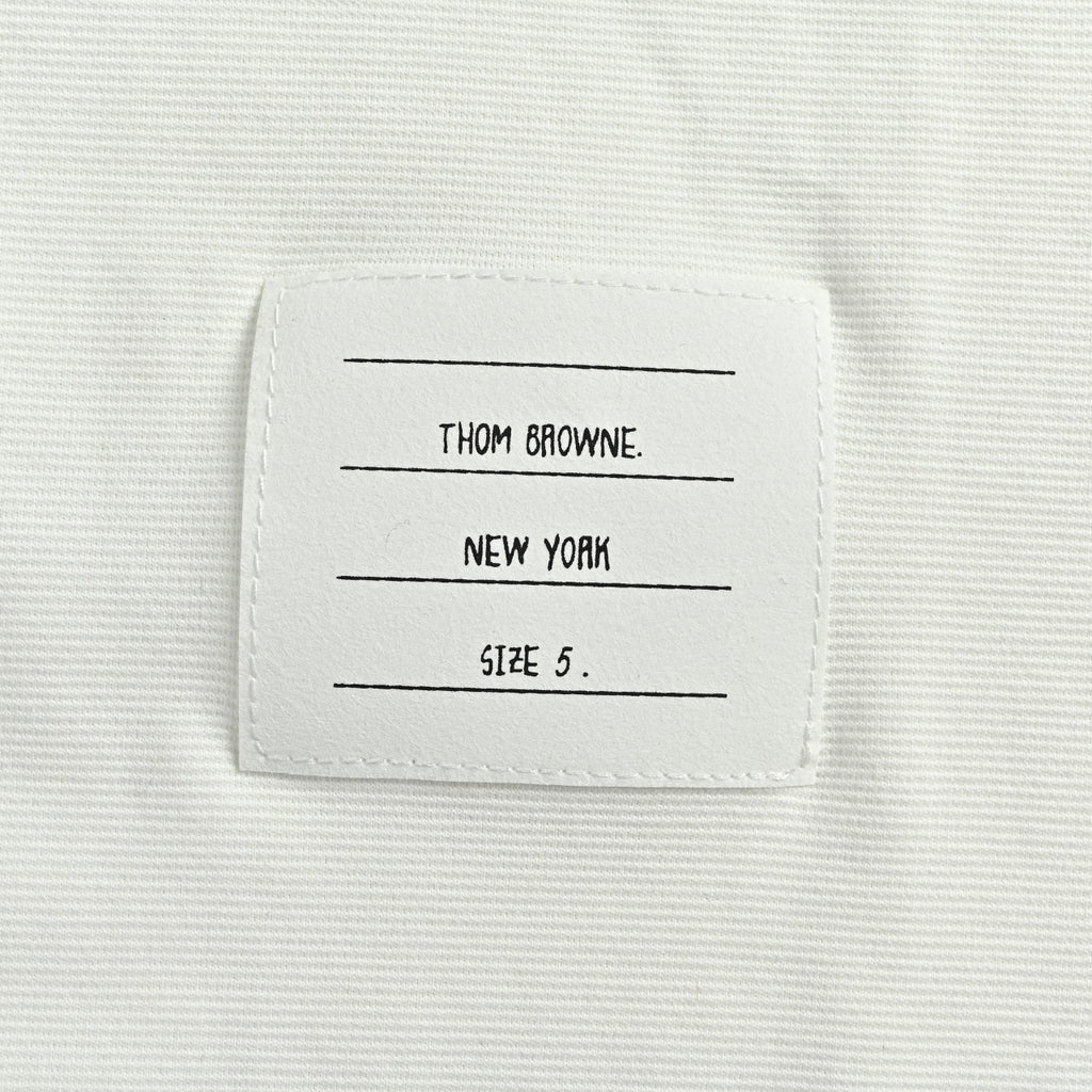 Thom Browne TB Red Stripe Yarn-Dyed Crewneck Short Sleeve T-Shirt