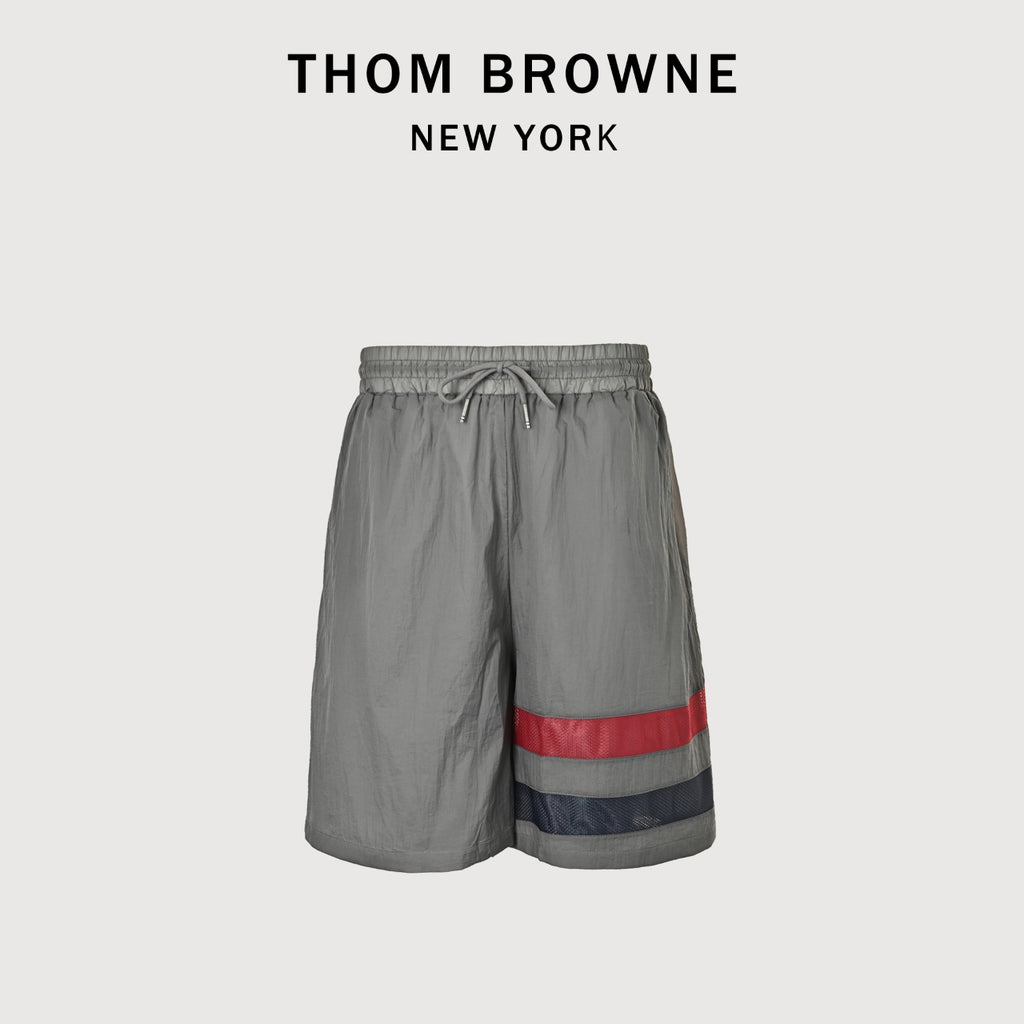 Thom Browne 26SS Red White Blue Stripe Beach Shorts