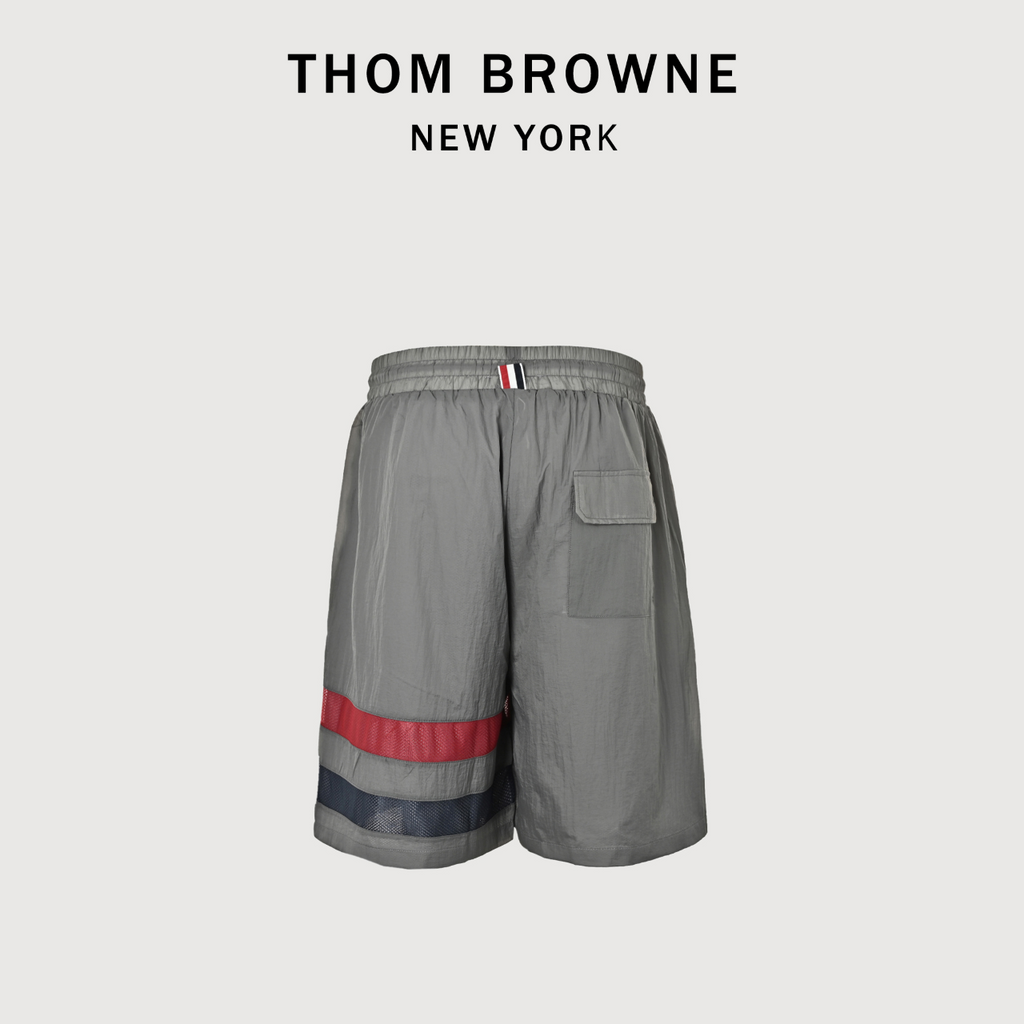 Thom Browne 26SS Red White Blue Stripe Beach Shorts