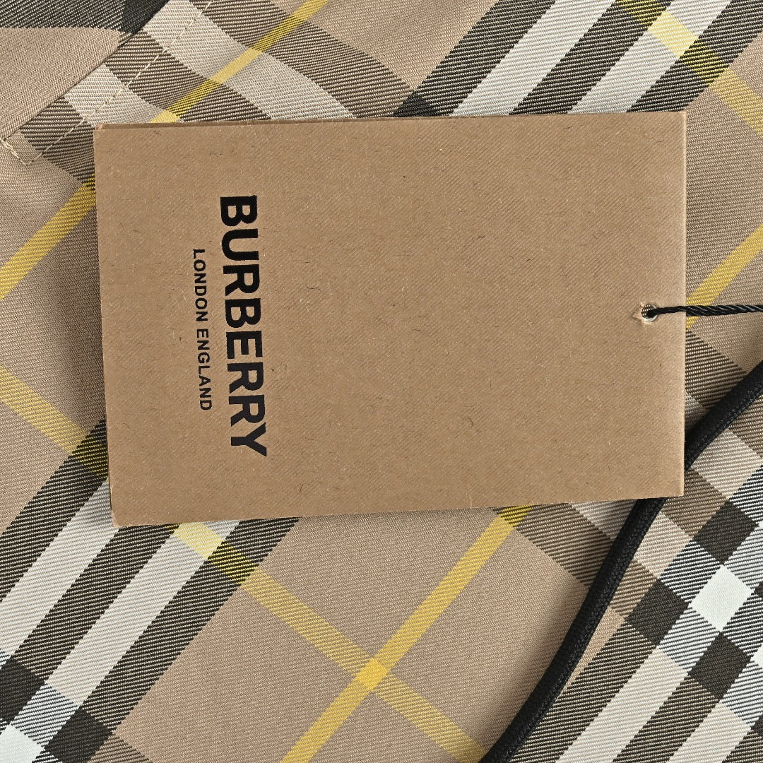 Burberry BBR Large Check Reversible Hooded Windbreaker