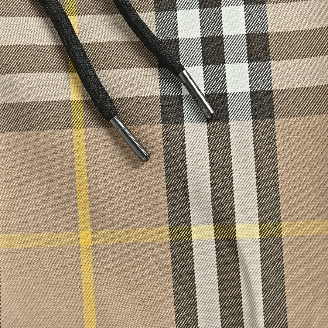 Burberry BBR Large Check Reversible Hooded Windbreaker
