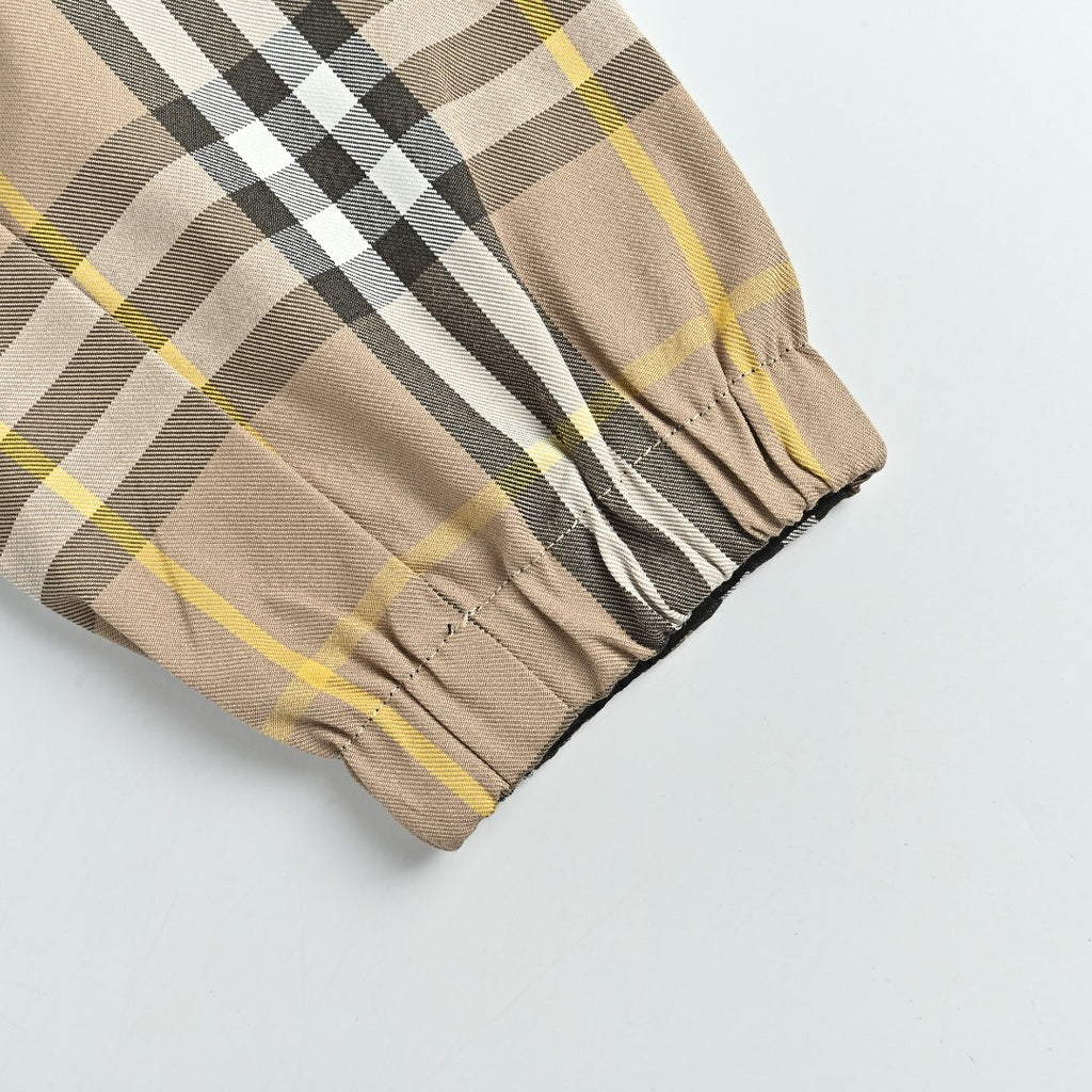 Burberry BBR Large Check Reversible Hooded Windbreaker