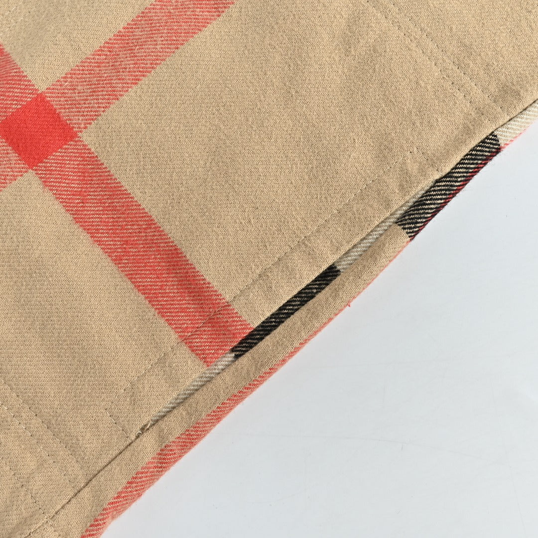 Burberry BBR Panelled Check Shirt Jacket