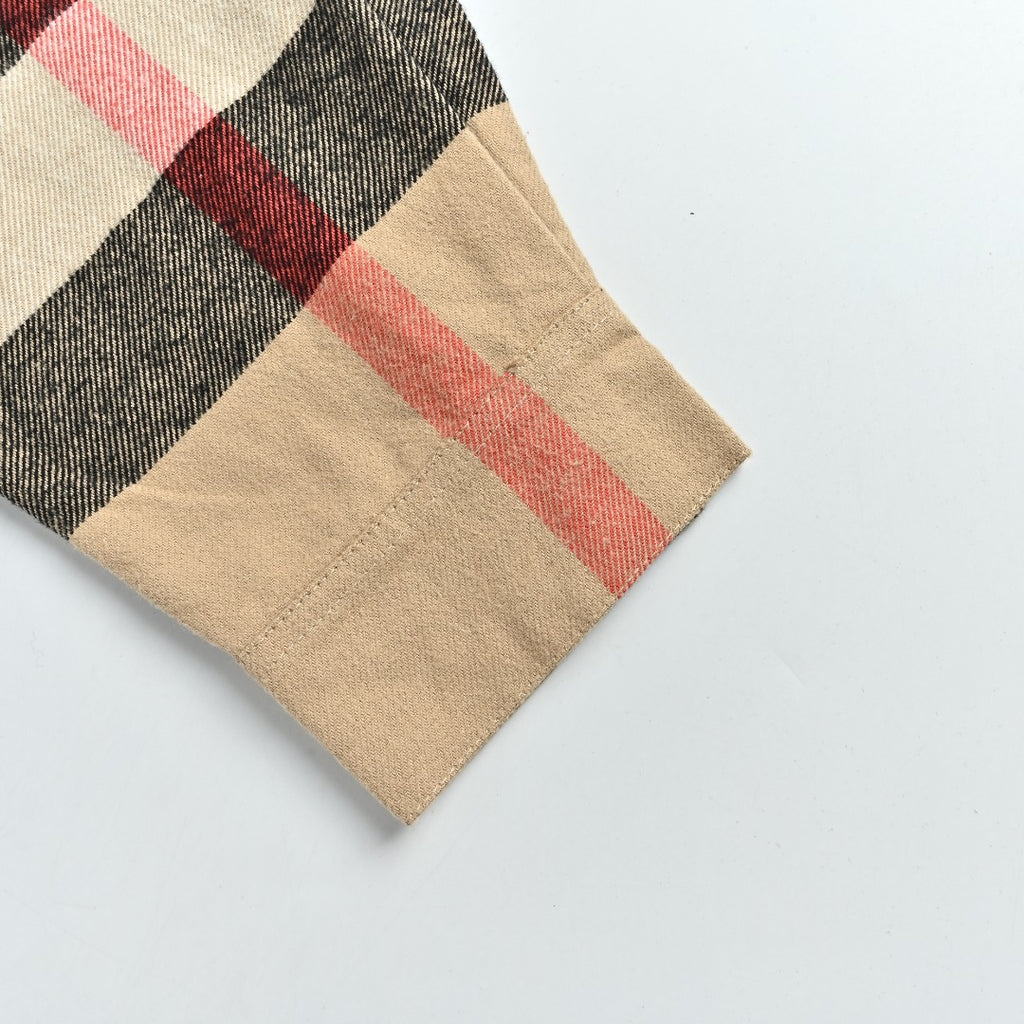 Burberry BBR Panelled Check Shirt Jacket