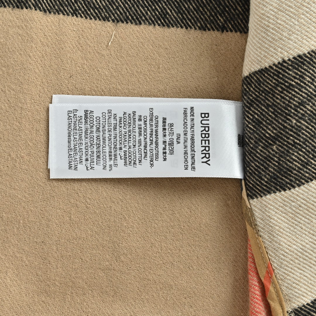 Burberry BBR Panelled Check Shirt Jacket
