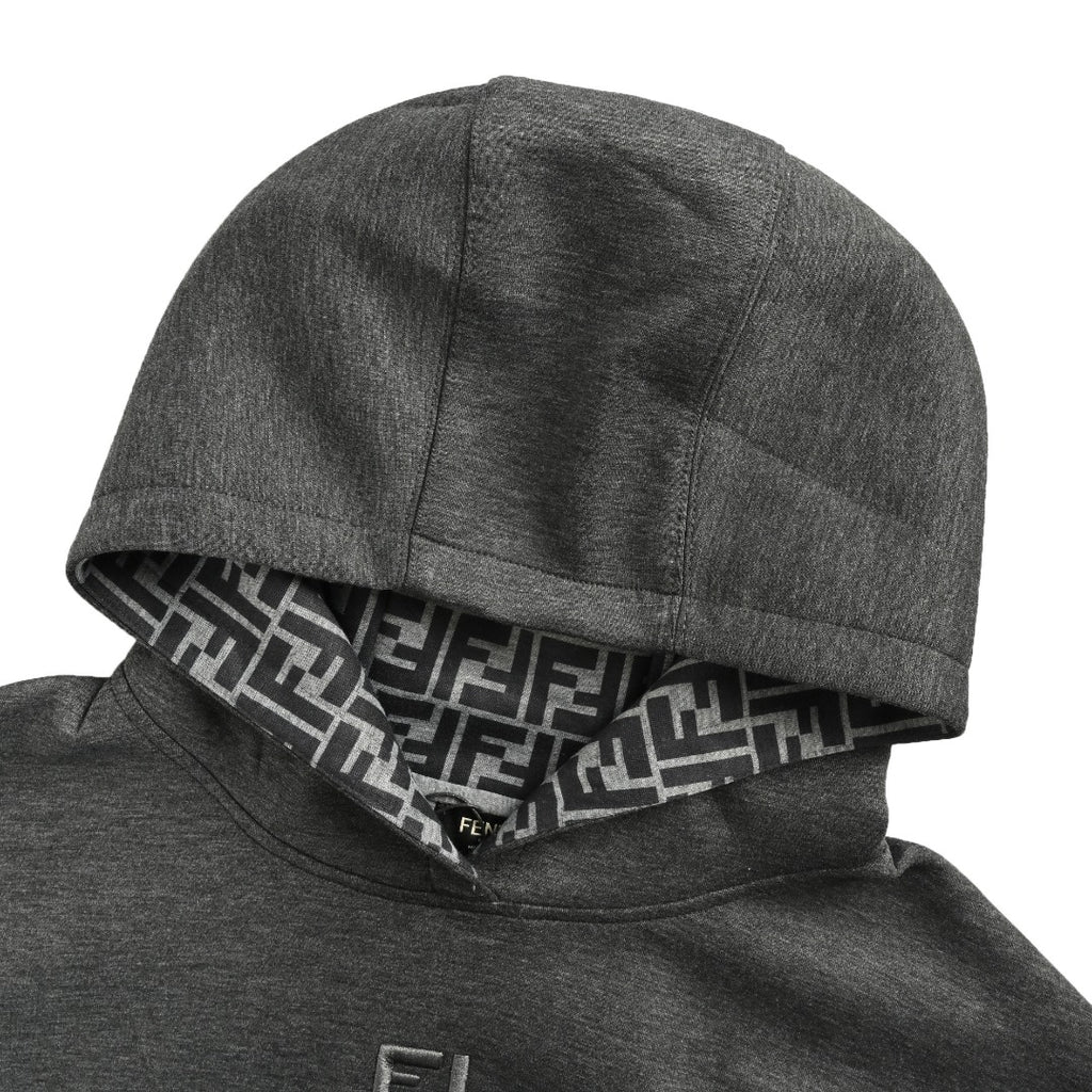 Fendi FD FF Embroidered Hoodie Sweatshirt