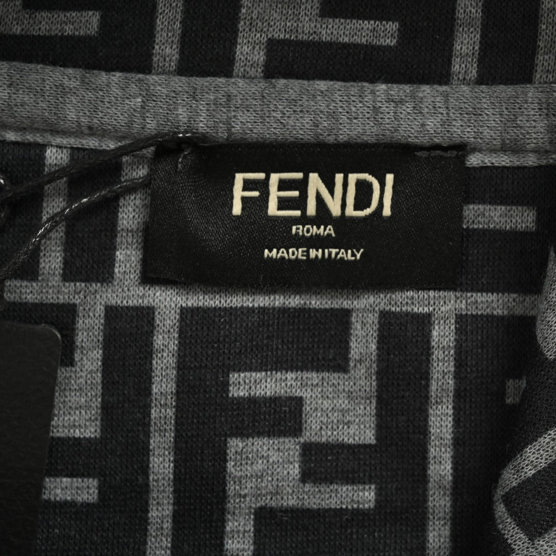 Fendi FD FF Embroidered Hoodie Sweatshirt