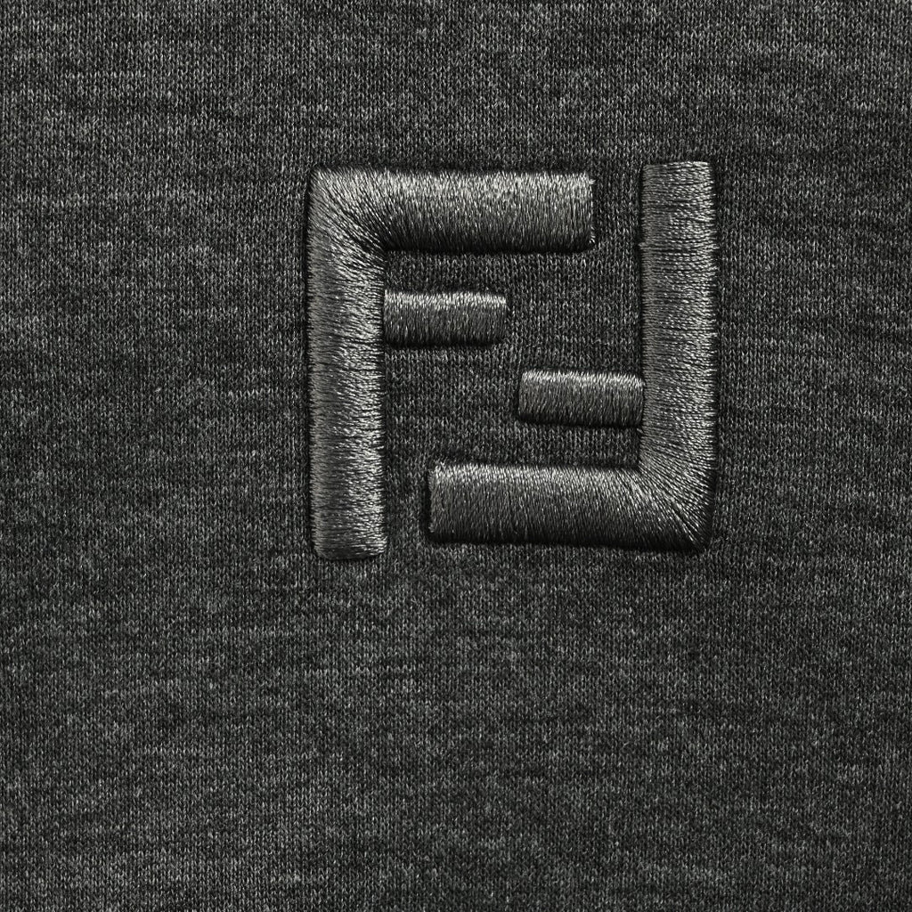 Fendi FD FF Embroidered Hoodie Sweatshirt