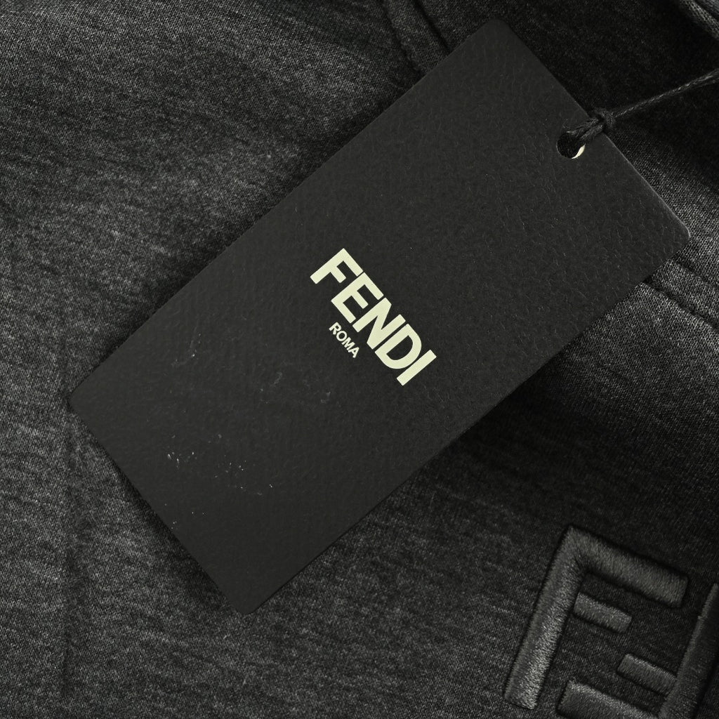 Fendi FD FF Embroidered Hoodie Sweatshirt