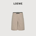 Loewe Two-Tone Embroidered Cotton Twill Shorts