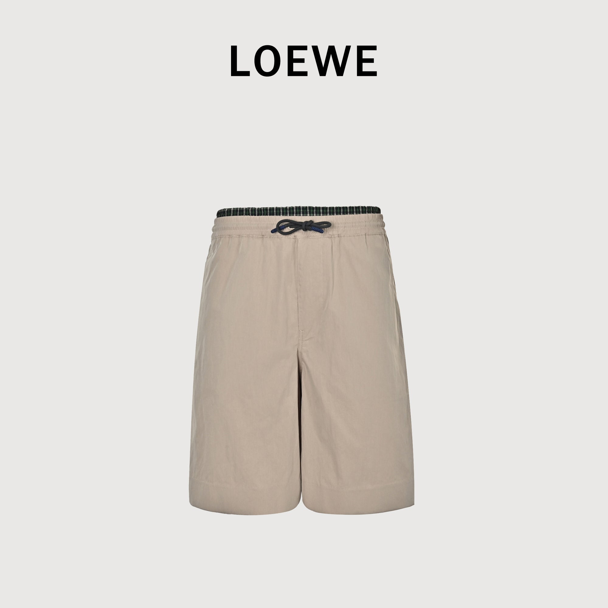 Loewe Two-Tone Embroidered Cotton Twill Shorts