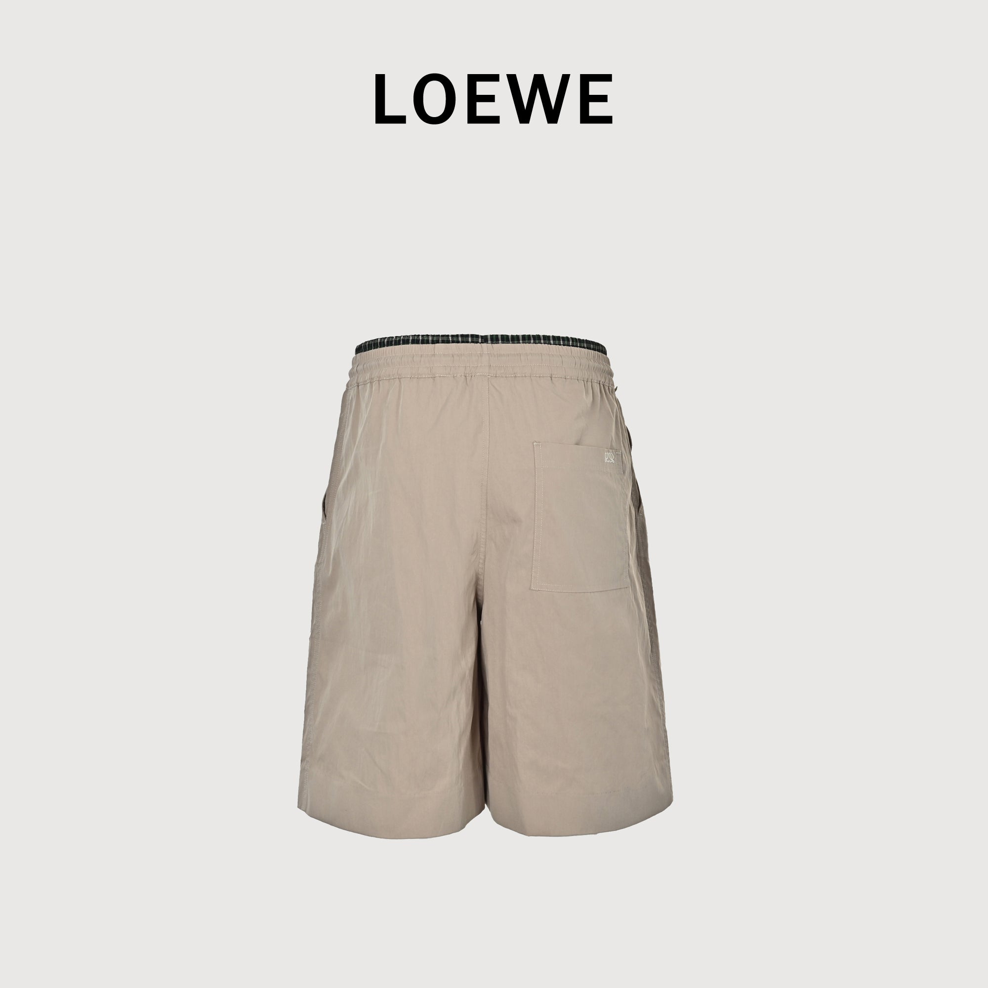 Loewe Two-Tone Embroidered Cotton Twill Shorts