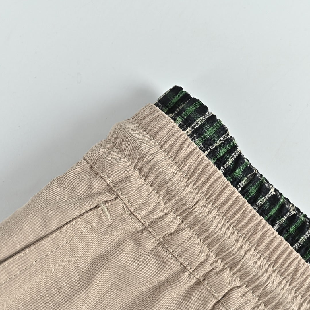 Loewe Two-Tone Embroidered Cotton Twill Shorts