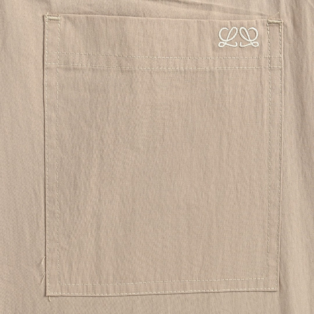 Loewe Two-Tone Embroidered Cotton Twill Shorts