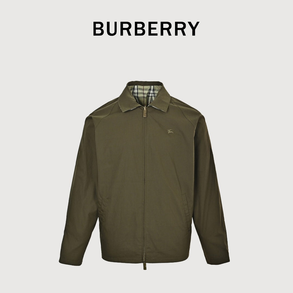 Burberry BBR Iron Label Check Reversible Hooded Jacket