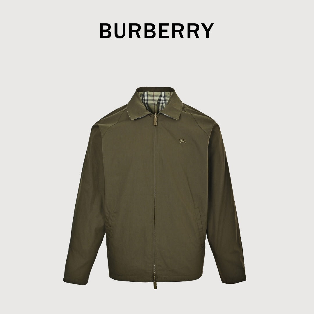 Burberry BBR Iron Label Check Reversible Hooded Jacket