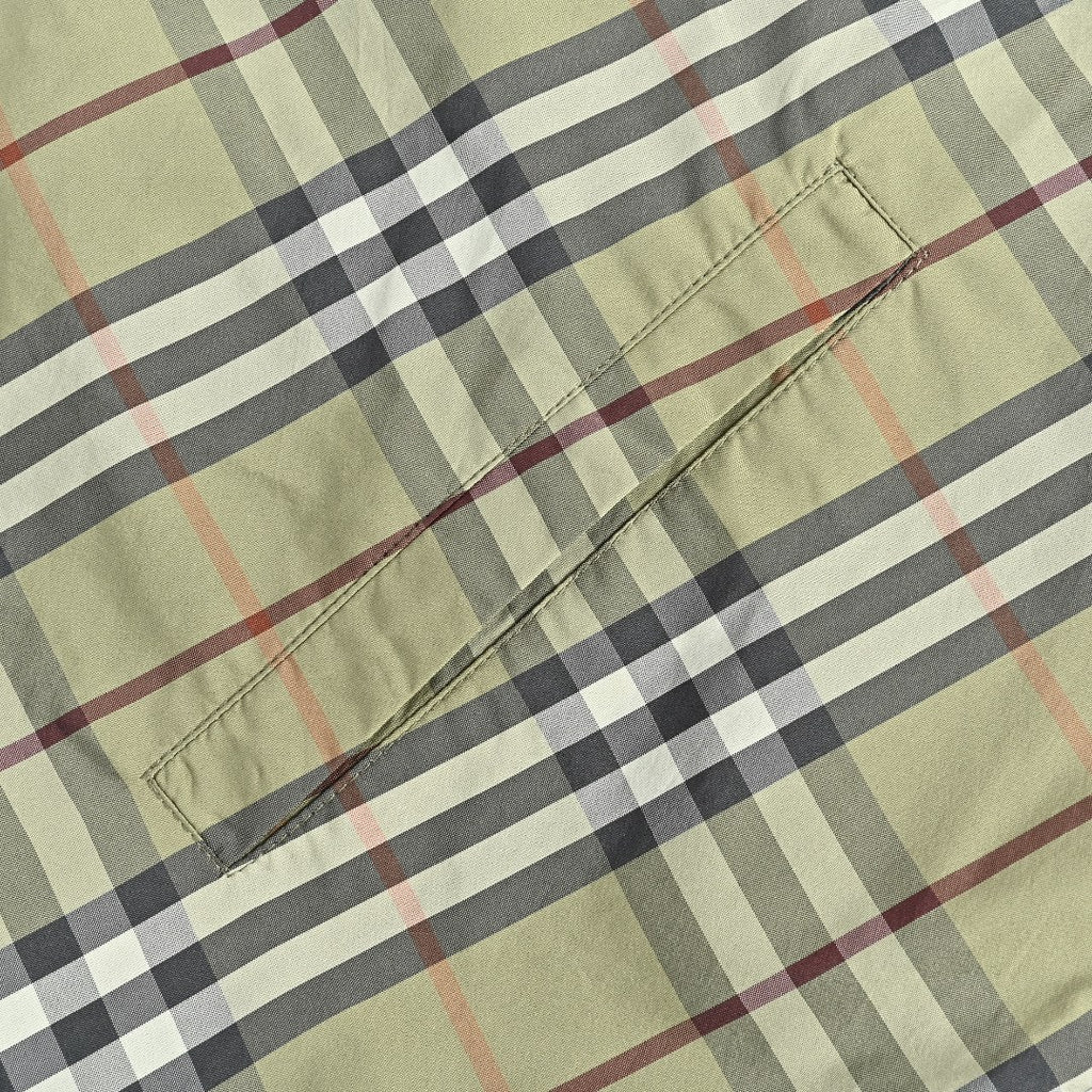 Burberry BBR Iron Label Check Reversible Hooded Jacket