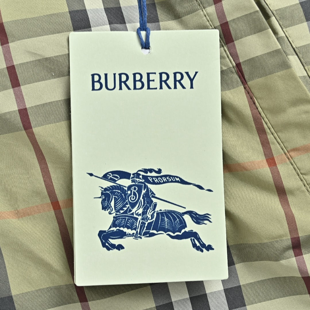 Burberry BBR Iron Label Check Reversible Hooded Jacket
