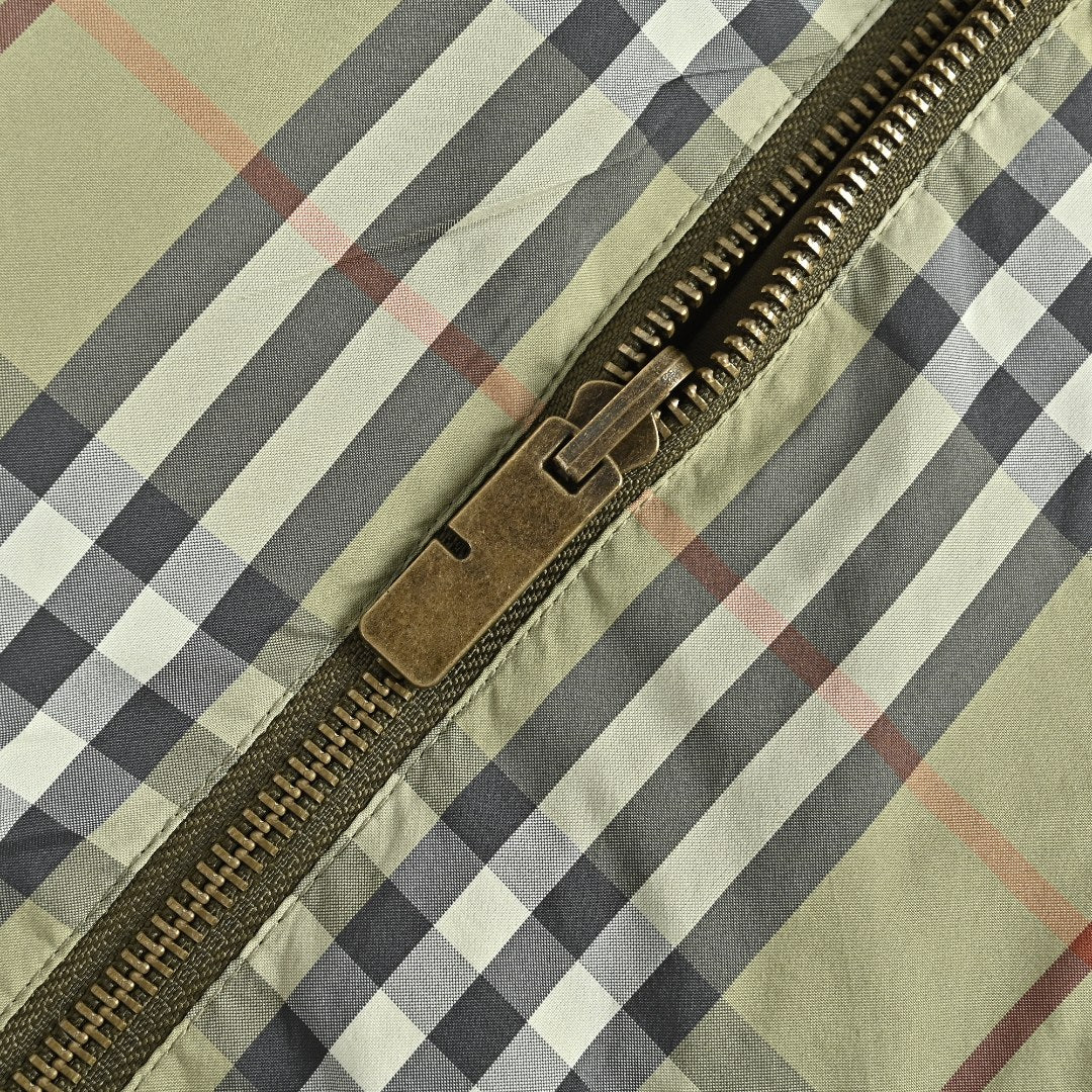 Burberry BBR Iron Label Check Reversible Hooded Jacket