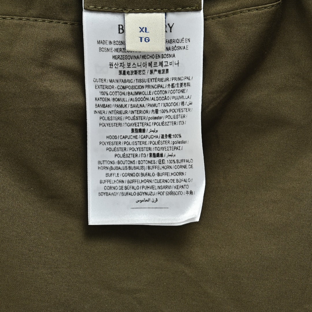 Burberry BBR Iron Label Check Reversible Hooded Jacket