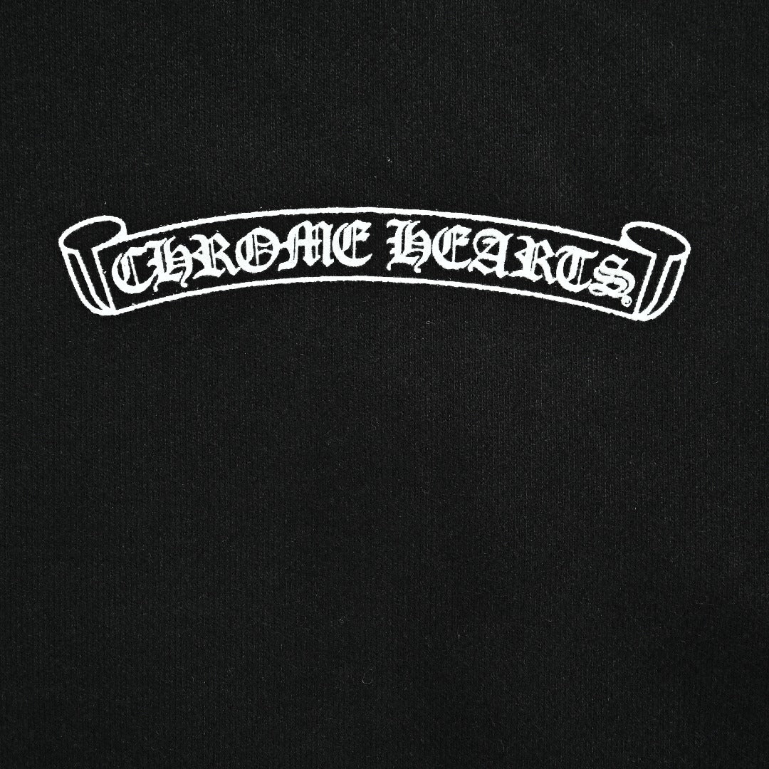 Chrome Hearts CH St. Barth Back Cross Print Hoodie Sweatshirt
