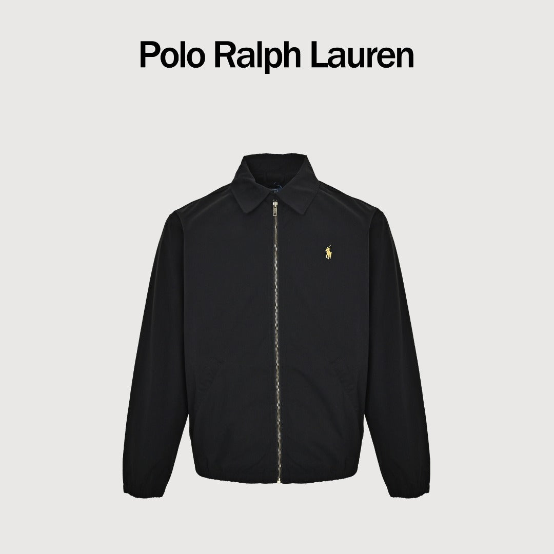 Polo Ralph Lauren RL Poplin Pony Embroidered Stand-Collar Zip Jacket