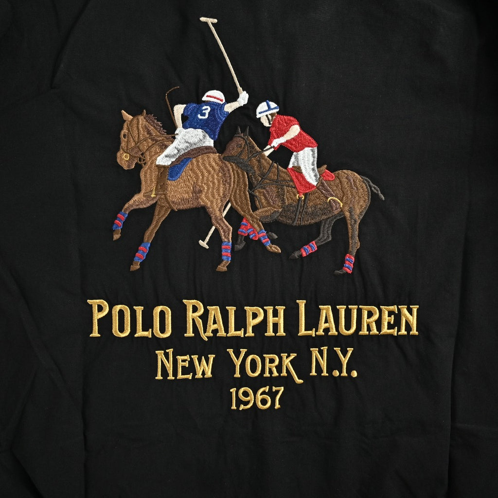 Polo Ralph Lauren RL Poplin Pony Embroidered Stand-Collar Zip Jacket