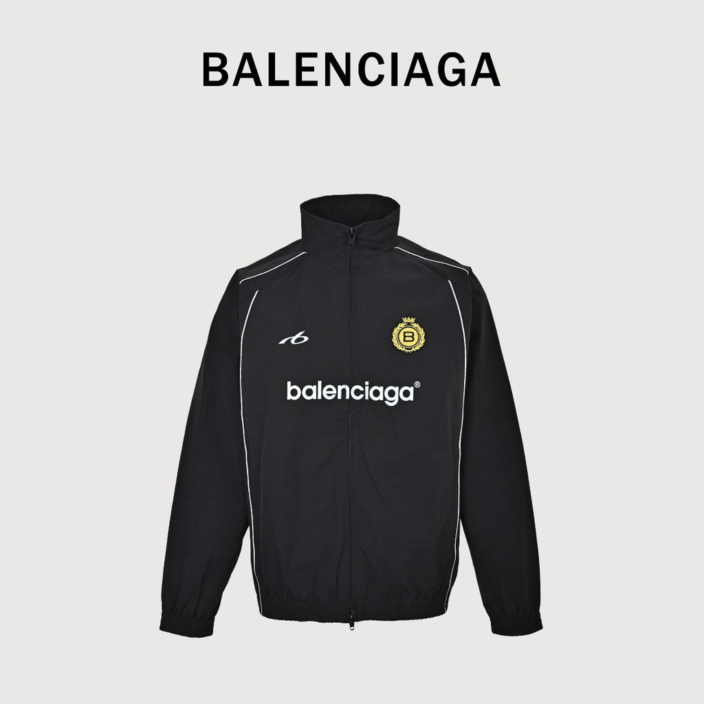 Balenciaga BLCG Cotton Poplin Badge Soccer Track Jacket