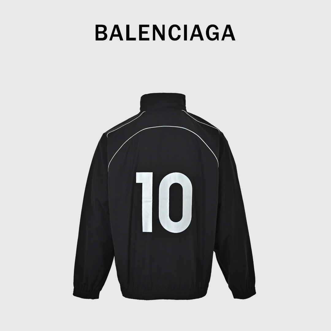 Balenciaga BLCG Cotton Poplin Badge Soccer Track Jacket