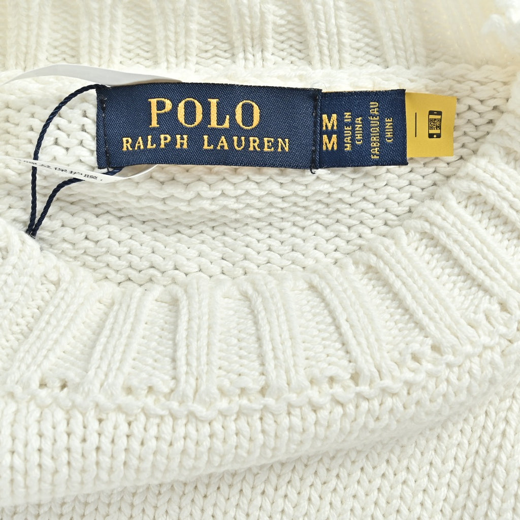 Ralph Lauren Sleeve-Tab Crewneck Knit Sweater