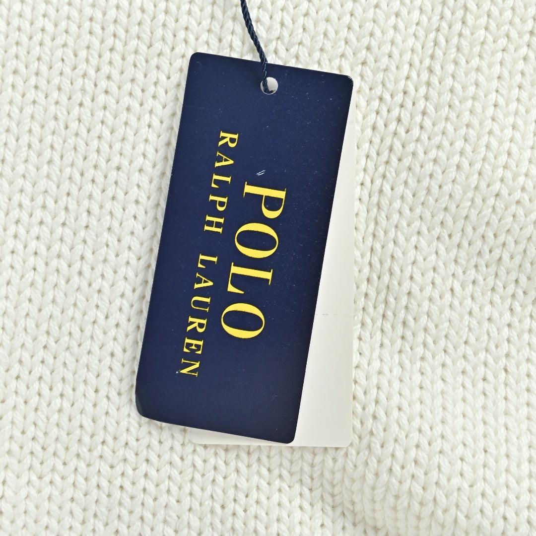 Ralph Lauren Sleeve-Tab Crewneck Knit Sweater