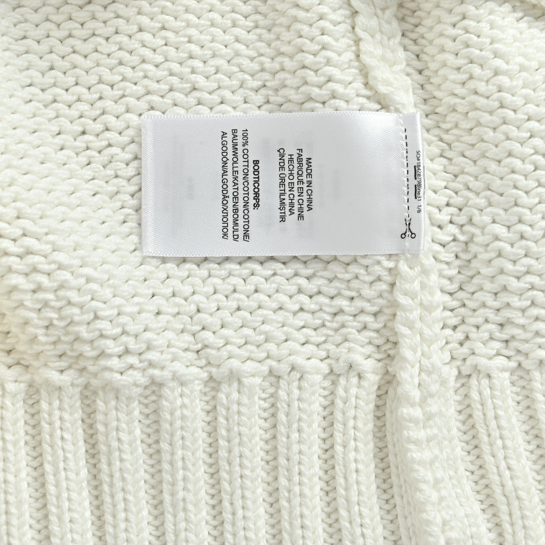 Ralph Lauren Sleeve-Tab Crewneck Knit Sweater