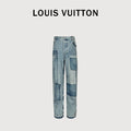 Louis Vuitton LV 26SS Monogram Patchwork Denim Jeans