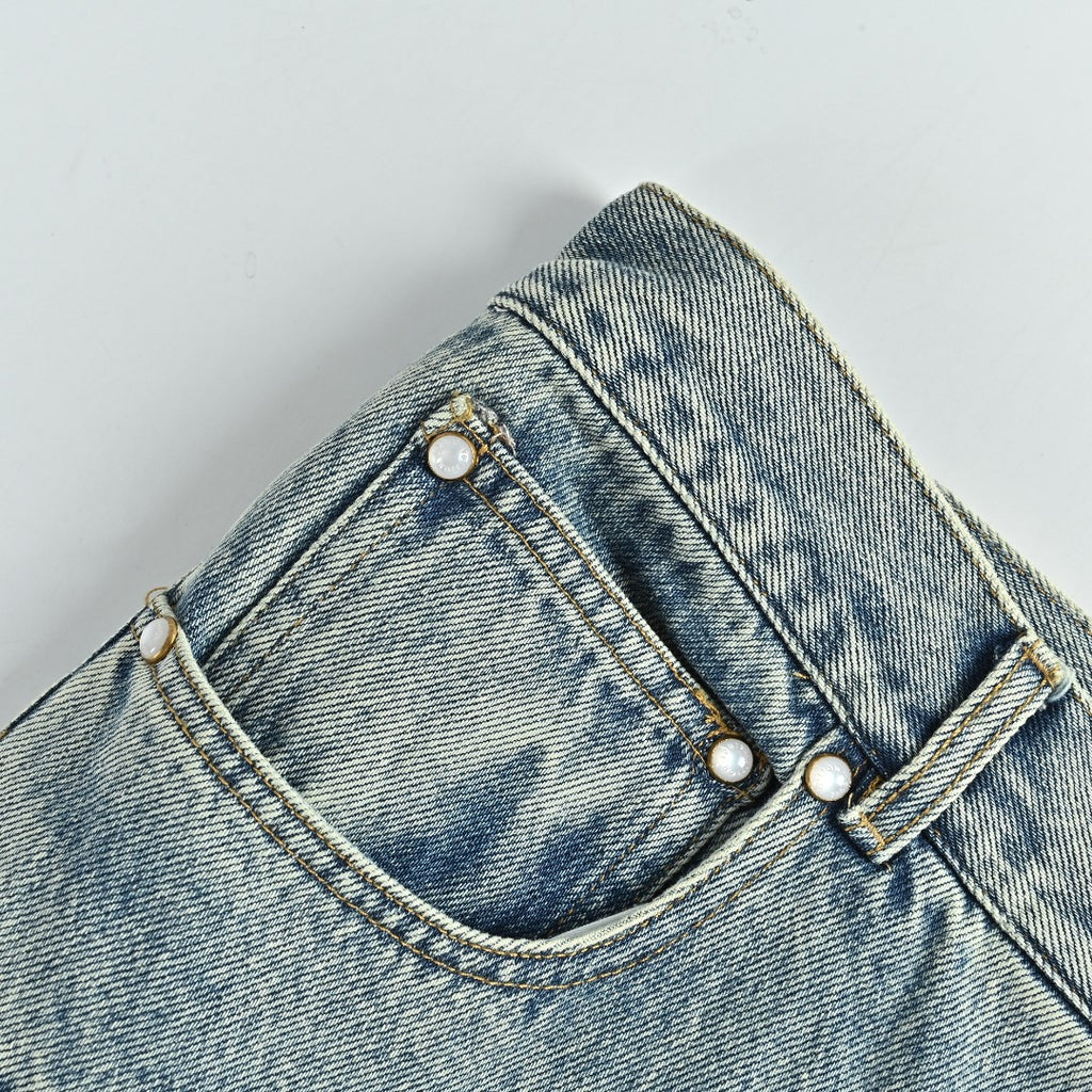 Louis Vuitton LV 26SS Monogram Patchwork Denim Jeans