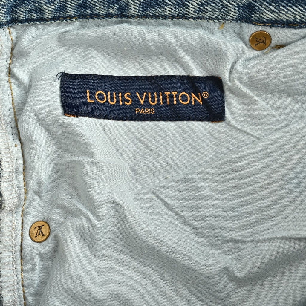 Louis Vuitton LV 26SS Monogram Patchwork Denim Jeans