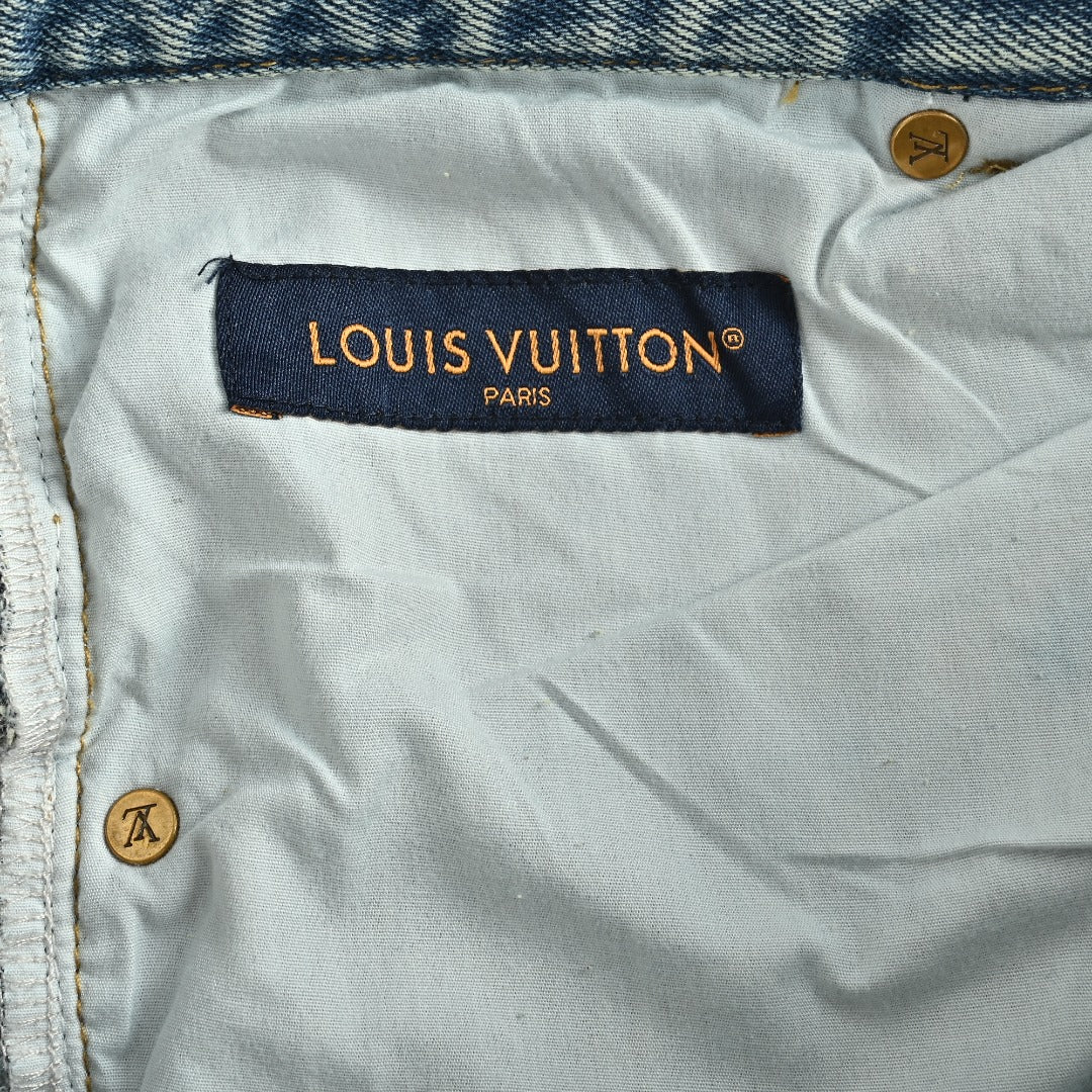 Louis Vuitton LV 26SS Monogram Patchwork Denim Jeans