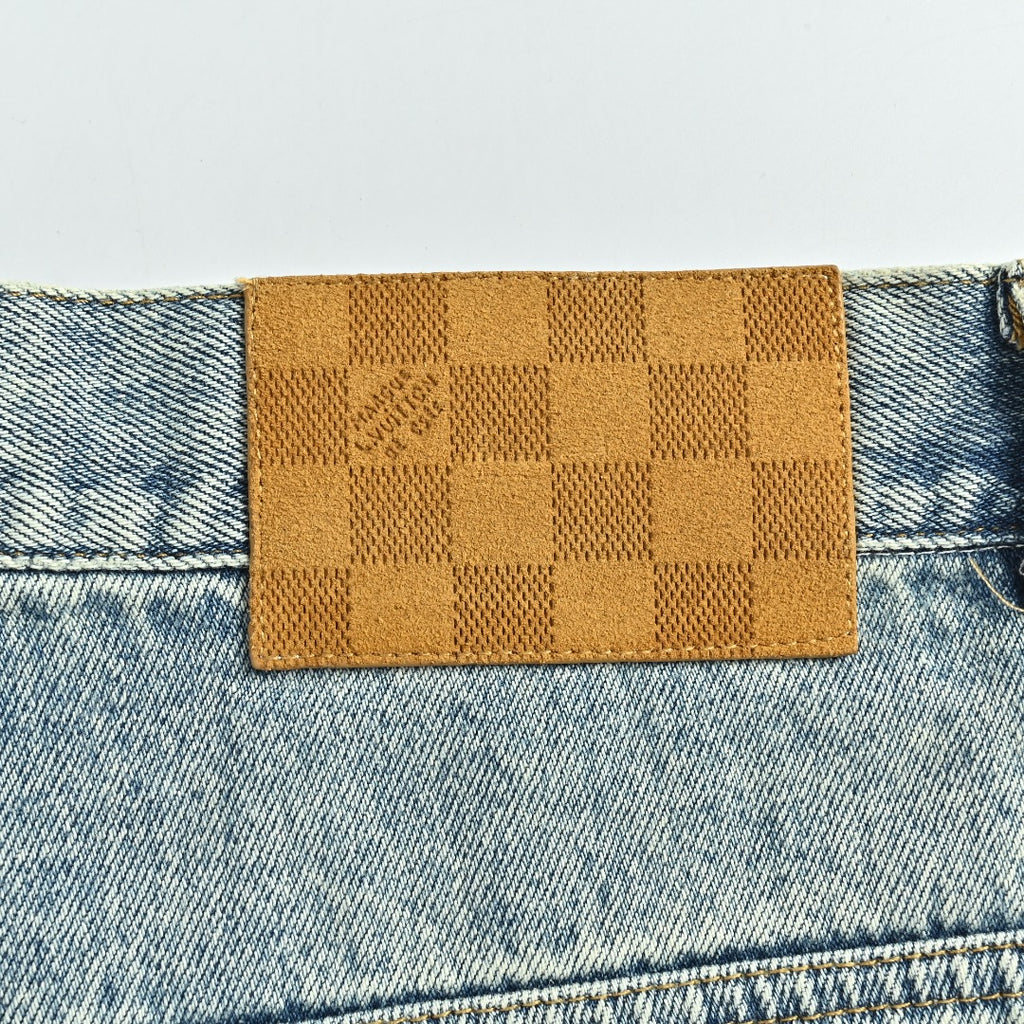 Louis Vuitton LV 26SS Monogram Patchwork Denim Jeans
