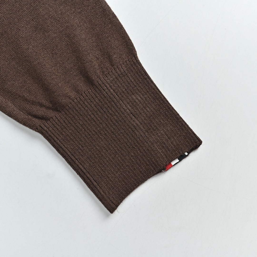 Thom Browne TB 26FW 4-Bar Superfine Wool Cardigan