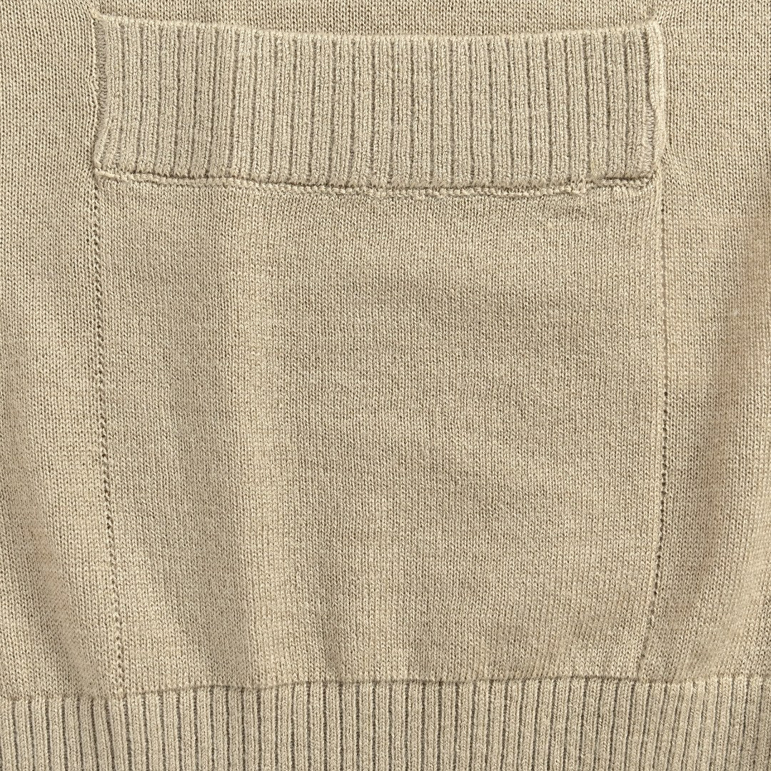 Thom Browne TB 26FW 4-Bar Superfine Wool Cardigan — Camel