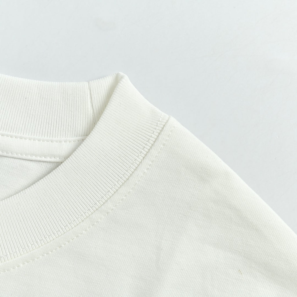 Balenciaga Masking Tape Logo Long Sleeve T-Shirt — White