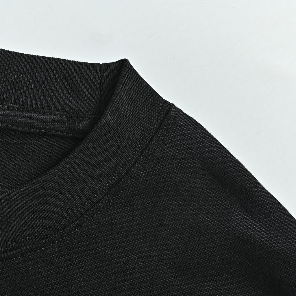 Balenciaga Masking Tape Logo Long Sleeve T-Shirt — Black