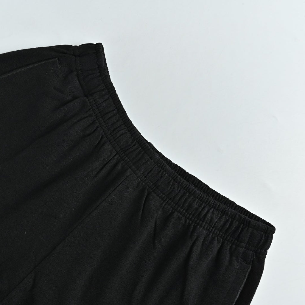 Stone Island Terry Fleece Badge Shorts — Black
