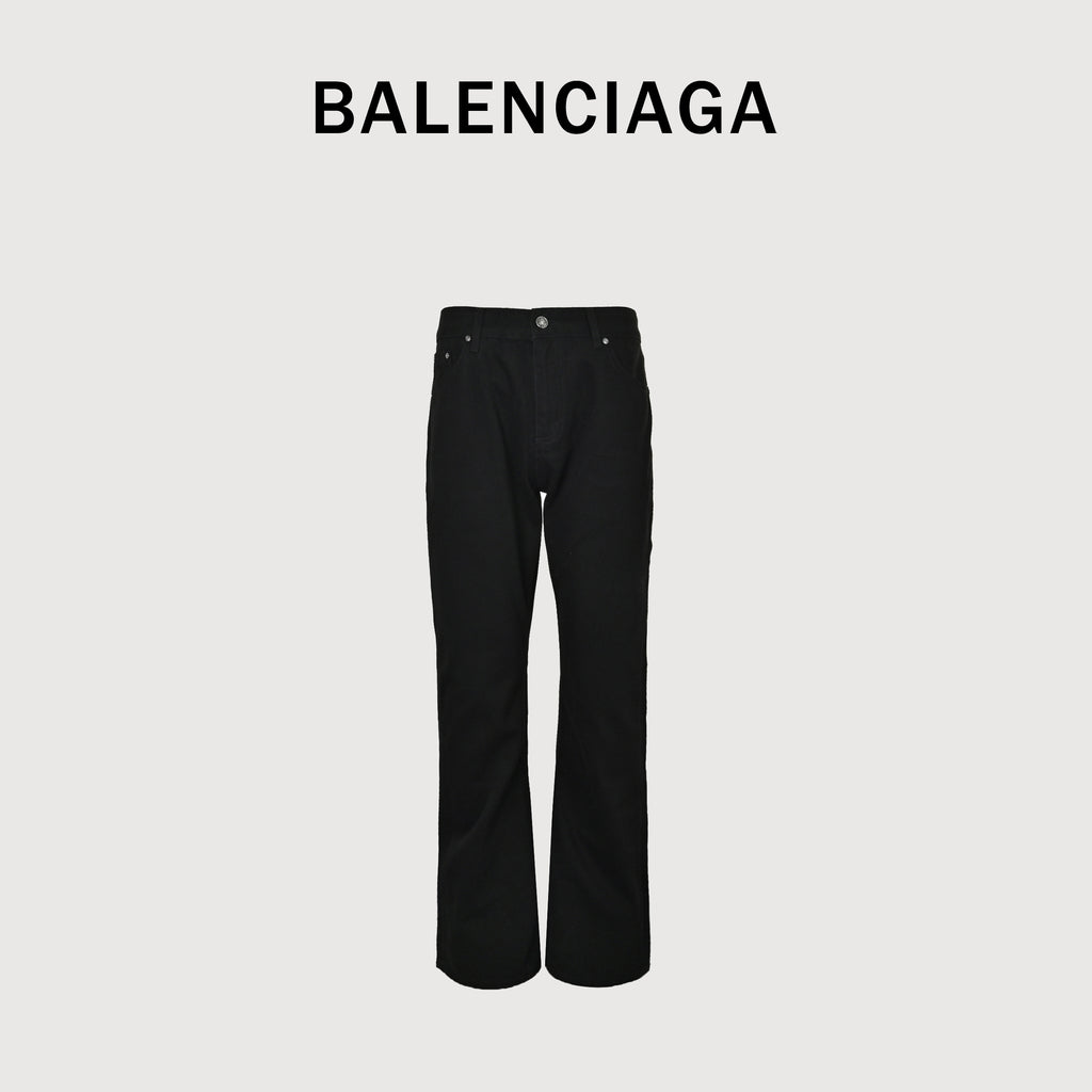 Balenciaga 26SS Micro-Flare Black Denim Jeans