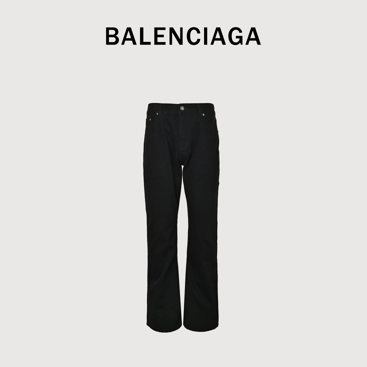 Balenciaga 26SS Micro-Flare Black Denim Jeans