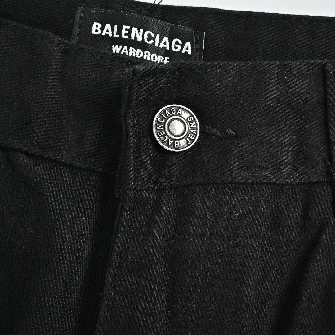 Balenciaga 26SS Micro-Flare Black Denim Jeans