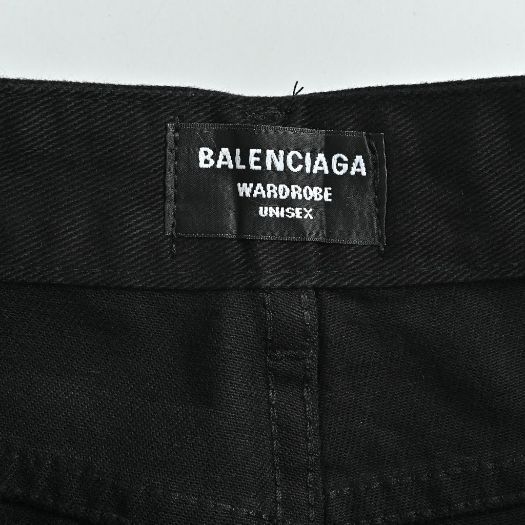 Balenciaga 26SS Micro-Flare Black Denim Jeans